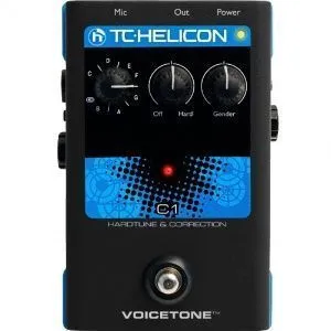 TC Helicon VoiceTone C1 Hardtune & Correction Напольная вокальная педаль эффекта коррекции тона.