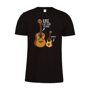 Футболка с принтом Укулеле с гитарой. Размер S.