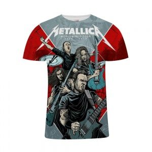Футболка с принтом Metallica. Размер XL.