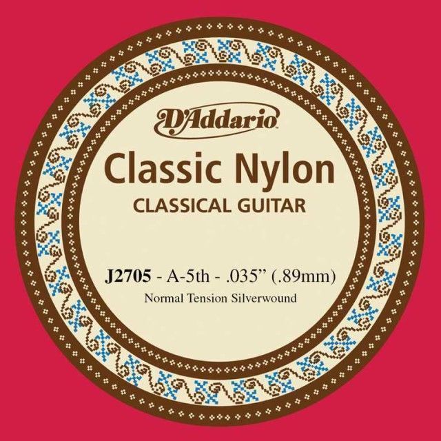 D'Addario J2705 Classical Пятая струна для классической гитары.